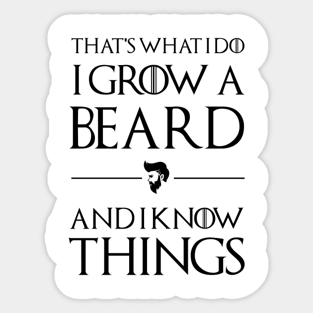 Bearded Man Shirt Sticker by RemoteDesign